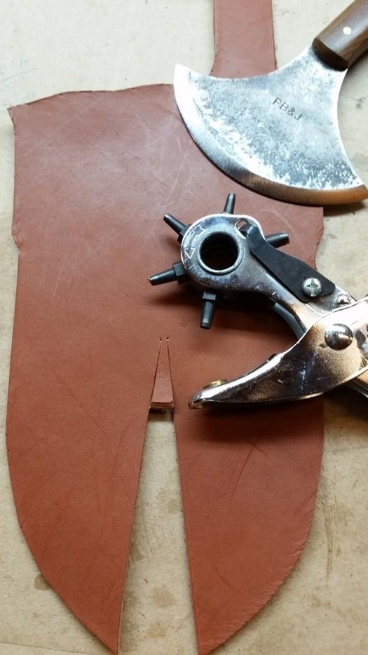 pattern and onto the leather.