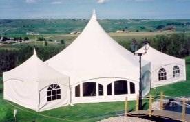 Package Your Way PERSONALIZED TENT PACKAGES 1640 sq ft Hex 34 x 40 with 10 x 20 and 20 x 20 configuration When considering renting tents there are a number of factors that you should consider.