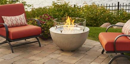 cove 30 fire pit bowl Natural Grey Supercast bowl with 30 round Stainless Steel burner Contemporary Natural Grey
