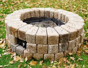 All you need to buy is paver stones and fire
