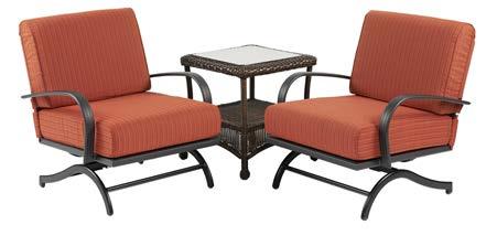 polyester Set of 2 Tan Chat Chair CFP42-RCH naples bar stools Outdoor resin wicker Powder coated