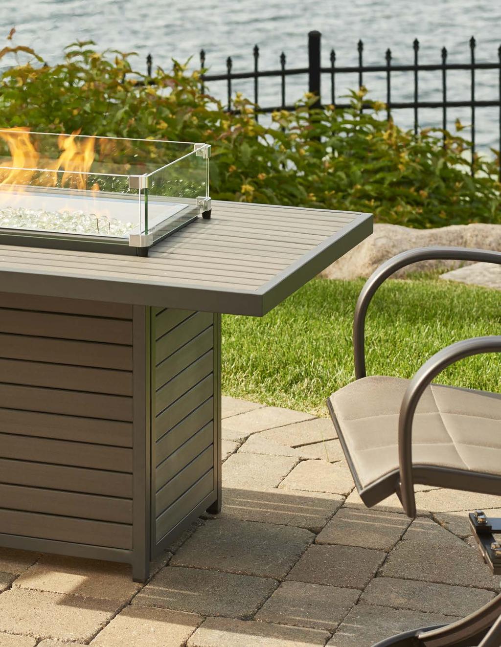 GAS FIRE PIT TABLES LINEAR 10