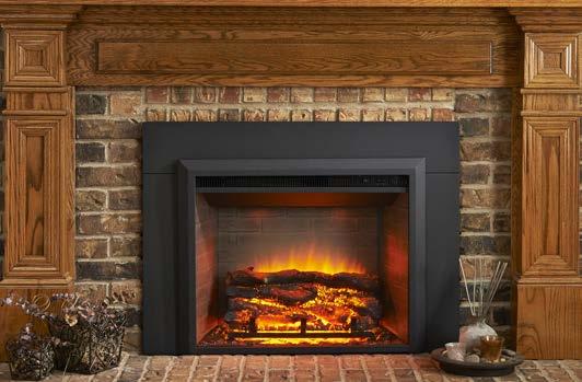backlighting, and 9-18 cents per hour with the heater on Realistic-looking fire, logs, and ember bed choose your flame intensity Faux brick background LED flame, log, ember bed, and