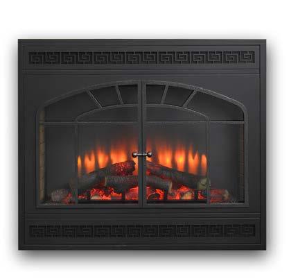 built-in electric fireplace Louvered Front LF-34 Full Arched Front FAF-34 Arched Rectangular Front ARF-34 REMOTE FEATURES - adjustable