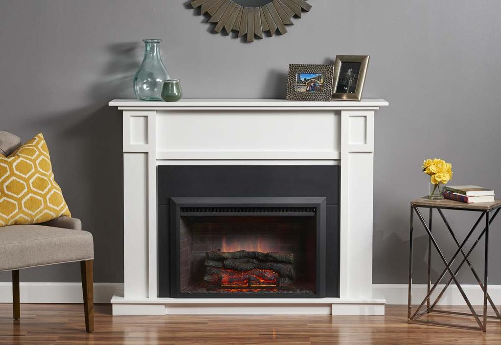 heritage cabinet Heritage mantel shown with Zero Clearance Electric Fireplaces Insert and 36 Surround HTG-W with GI-32-ZC and IS-36-ZC Available for the Zero Clearance Electric Fireplace Insert with