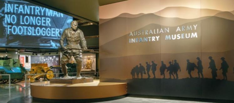 The museum s collection ranges from the Australia s pre-federation state colonial armies and their first deployments overseas in the 19 th century through to today s 21 st century diggers.