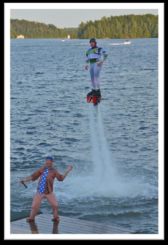 Travel Shows Summer Water Sports travels across Ontario on weekends to perform our infamous Waterski Show for thousands of festival goers.