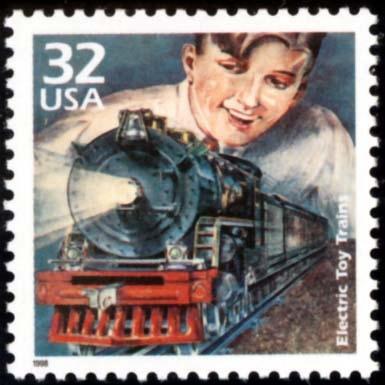 October 2006 Rochester Model Rails Page 11 The Model RR Post Office Number 18 in the Series by Norm Wright Scott # 3184d, issued on May 28, 1998, depicts a boy with a Lionel-type toy train consisting