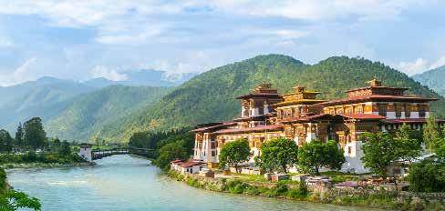 TREASURES OF BHUTAN & NEPAL $4499 PER PERSON TWIN SHARE TYPICALLY $7499 KATHMANDU PARO PUNAKHA THIMPHU THE OFFER The sweet scent of incense in the air, a distant echo of a monastery bell; Bhutan and