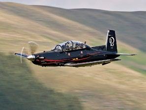 Capable To replicate the experience of flying modern, agile aircraft, the T-6C includes an advanced Esterline CMC all-glass cockpit, a SparrowHawk HUD and a Pratt & Whitney PT6A 68 turboprop engine.