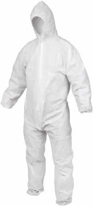 Body Protection PP Disposable Coveral Single use coverall giving light protection from dirt and grease and dust 100% polypropylene Non woven coverall c/w elasticated wrists and ankles OX-S243701