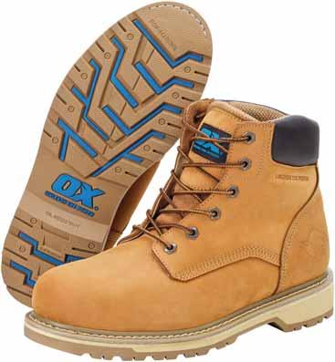 Pro Safety Boots Full grained leather upper for durability and comfort Breathable lining for moisture