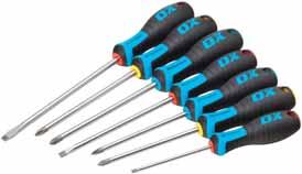 PRO SCREWDRIVER VARIOUS SIZES High quality screwdrivers with chrome vanadium steel bar Soft grip handle moulded directly to shaft for ultimate strength Colour coded handles & magnetic tips Product