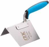 28 PRO DRY WALL EXTERNAL CORNER TROWEL Flexible stainless steel blade 90 Radius DURAGRIP handle for extreme comfort OX-P013105 5060242333682 4" x 5" / 100 x 125mm 1 6 8.