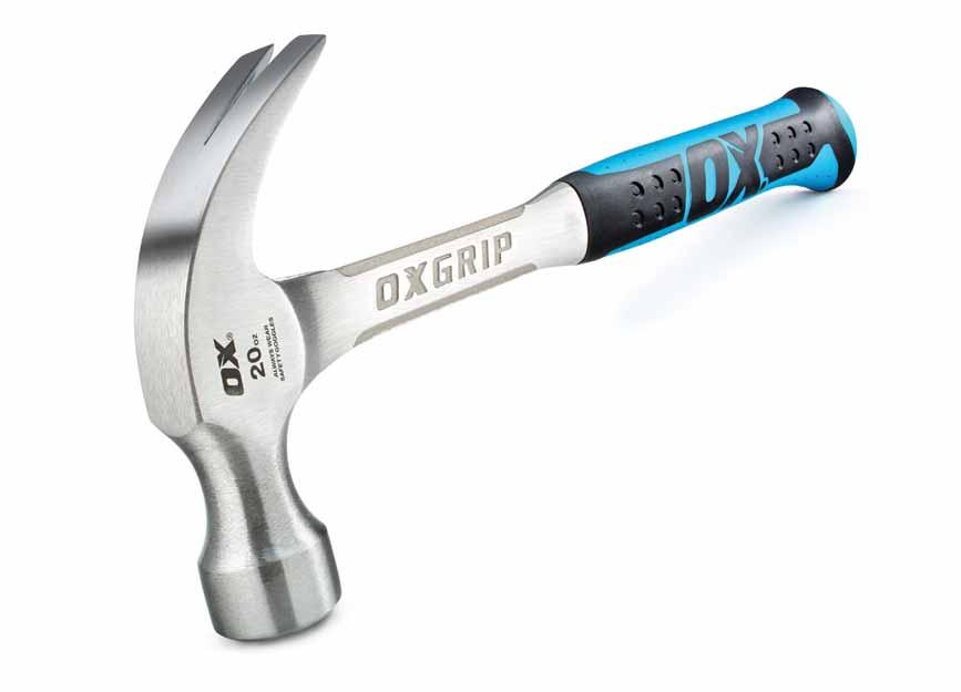 Striking Tools OX hammers are full of features to make them perfectly balanced and built to last.