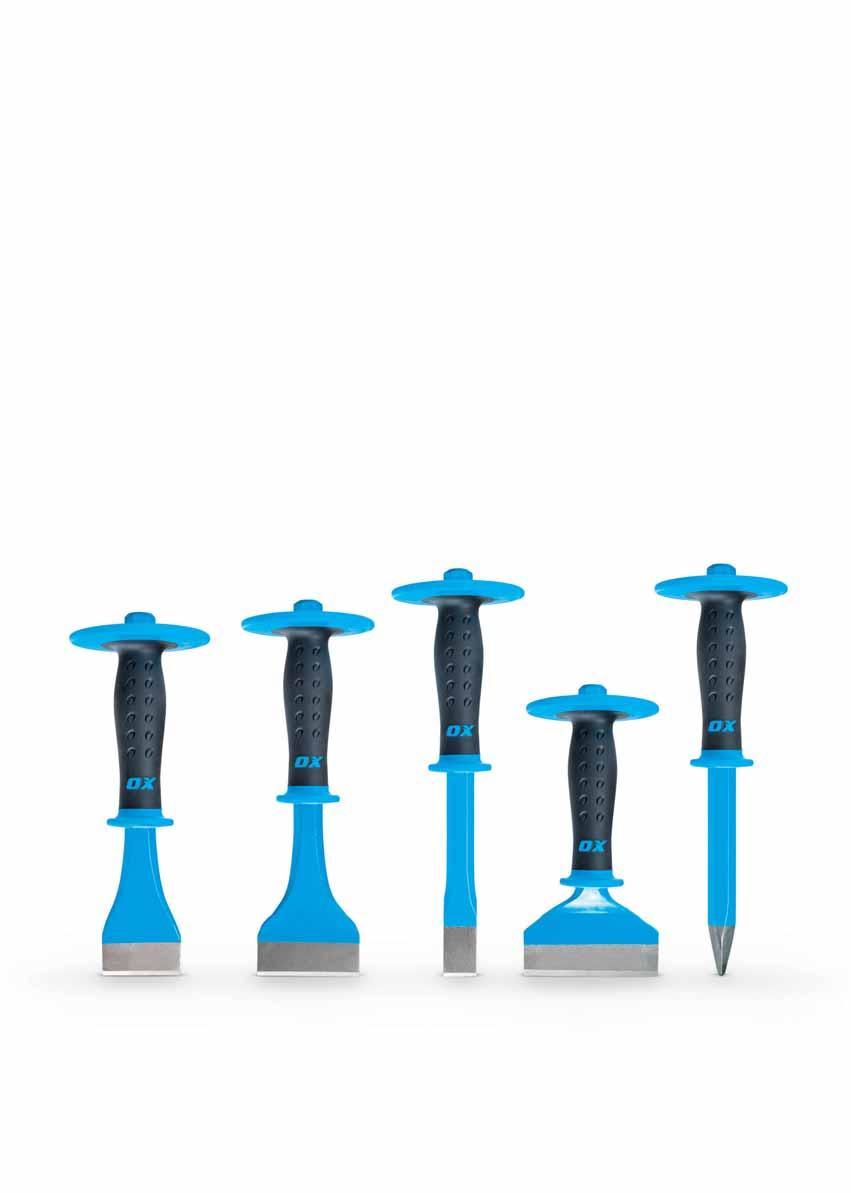 Demolition Tools The OX demolition range is a very impressive line up. The handles are shaped and sized to provide comfort in the hand with shock absorbing technology.
