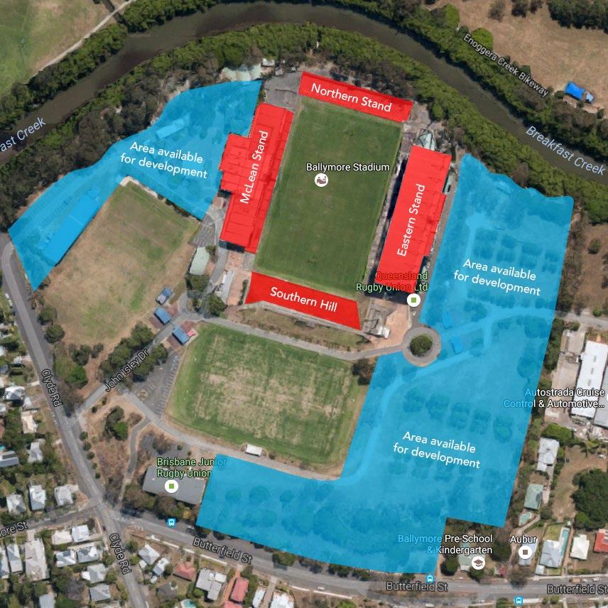 Being a Stadium in the Park separates Ballymore from other Stadium Sports Precincts creating a unique opportunity.
