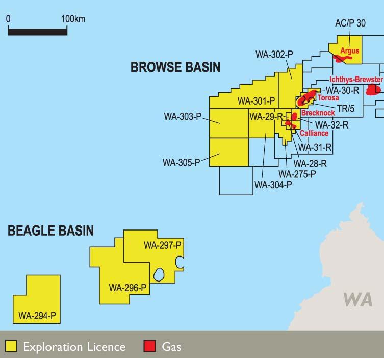 Opportunity: Browse LNG Browse basin approx 400kms north west of Broome Woodside (Operator Browse LNG) estimates: ~ 20 Tcf of gas ~ 300 MMbbl condensate BHP Billiton ~ 10% equity