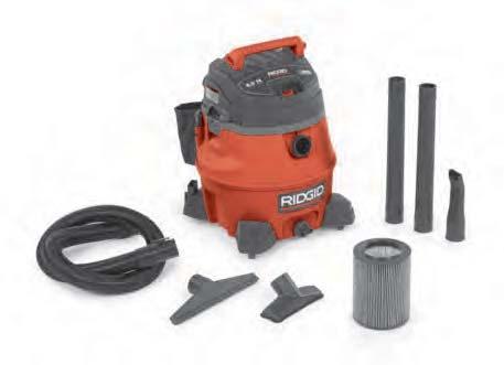 Commercial Series RIDGID Wet/Dry Vacs are the highest powered vacuums in the industry offering 3.5 to 6.5 peak horsepower in 3 to 16 gallon capacities.