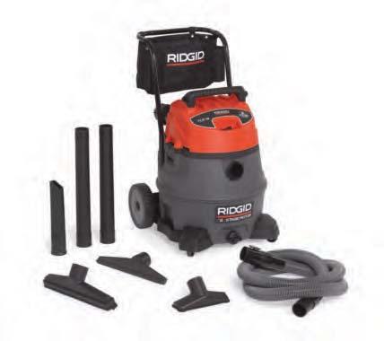 Industrial Series RIDGID 2-Stage are designed and built for the toughest heavy debris and fluid pickup applications. Powerful heavy-duty, dual-stage motor provides maximum suction power.
