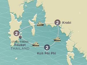 Phuket, Krabi and Koh Phi Phi make up the peaceful and secluded south