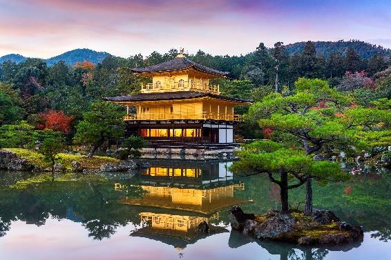 After lunch, visit Ryoanji Temple, with its famous Zen garden, and Kinkakuji Temple, known as the Golden Pavilion due to its golden exterior. Continue to your hotel to check in for a 2-night stay.