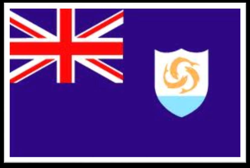 THE NATIONAL FLAG On 1 February 1980 Anguilla became a separate crown colony from St. Kitts and Nevis and later adopted the blue ensign with the former flag as a sort of badge.