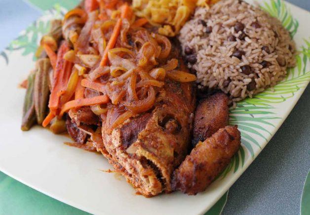 THE NATIONAL DISH PEAS & RICE AND FISH A very popular meal both traditionally and up to this day in Anguilla. The peas used are typically pigeon peas which grow easily in our climate.