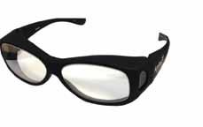 X-Ray Protective Eyewear Model: Fitover This oversized splash wraparound is used to fit over your existing glasses or as a goggle The top of the frame is fitted close to the brow for splash