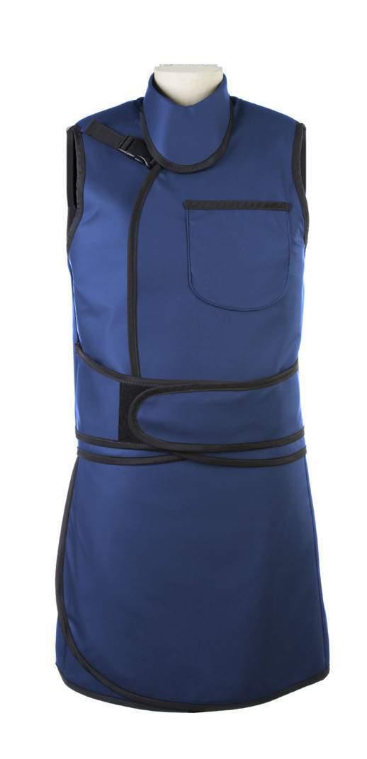 Support Vest and Skirt Fully adjustable integrated back support belt provides maximum support to the lower lumbar region Maximum freedom of movement with full front & back protection Even weight