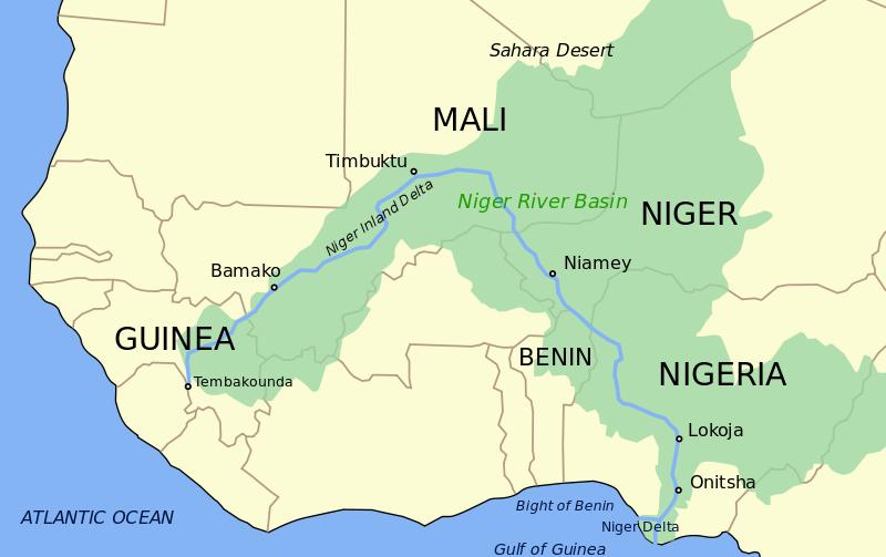 Niger River The Niger is the major river in west