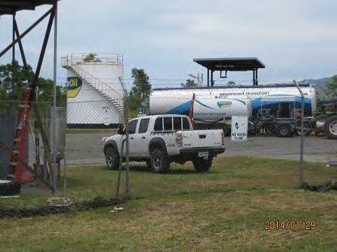 Corporation in accordance with a concession contract with. According to Interoil Co., the fuel is being transported from Lae to Nadzab Airport by trailers.