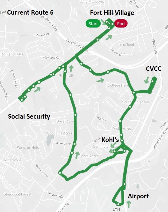 Proposed Route 6 Pictured to