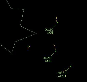 EC135 C208 Figure 2 1304:40 (note levels indicated are Flight Levels 108ft to be added for altitudes) At this time the EC135 was observed to be