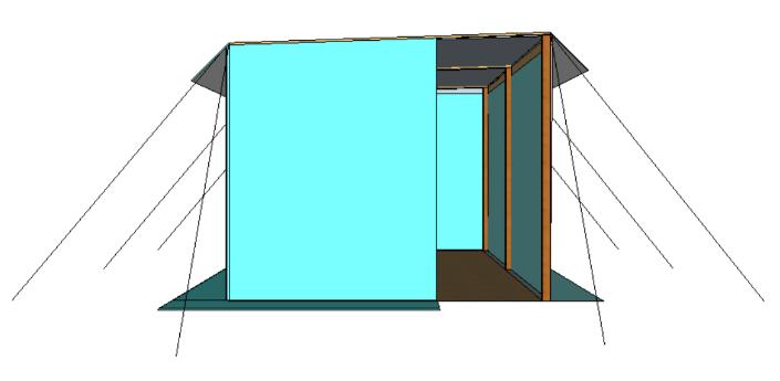 Sketch 3: Wooden frame shape Sketch 4: Front Design Yemen Shelter /