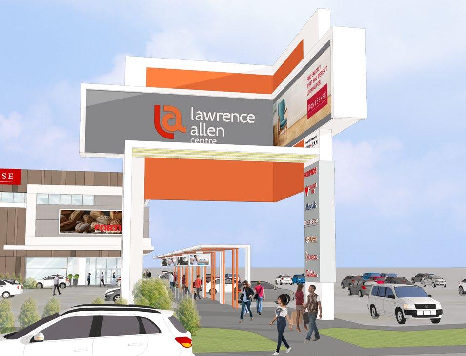 Lawrence Allen Centre Proposed Sign Renders Lawrence