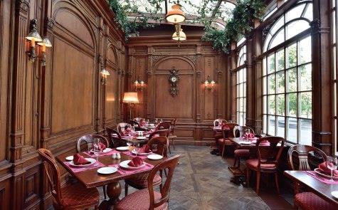 Interiors of Café Pushkin are made in the historical style of the XIX century.