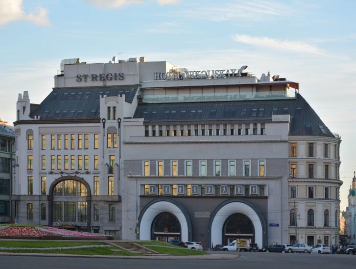Regis Nikol skaya Moscow is a complex of historical buildings with an unrivalled location at the corner of Nikolskaya Street, Lubyanka Square, Maly Cherkassky Lane and Bolshoi Lane Nearest metro