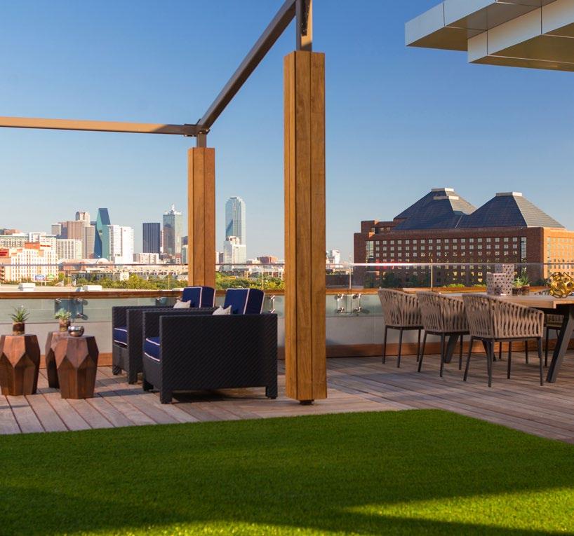 CITY VIEW TERRACE Invite the striking skyline to your wedding or social event, high atop