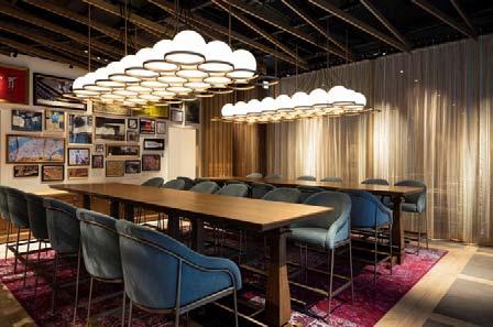 3. Restaurant & Bar KIHARU Brasserie Interior Design The KIHARU Brasserie is a 200 seat restaurant & bar that is divided into separate areas with distinct designs.