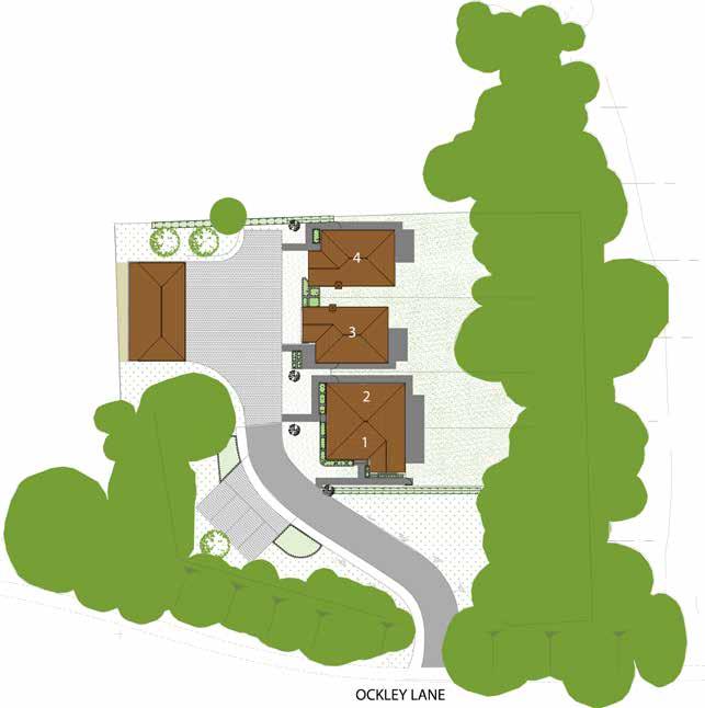 Site Plan THE BEACONS A development of just four houses on the outskirts of the popular town of Hassocks, which is situated at the foot of the beautiful South Downs.