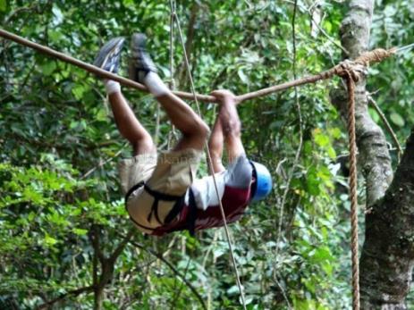rope, Toddy Tapper and Aerial rope adventure activities.