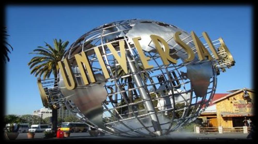 08.45: Assemble in the lobby 09.00: Board the bus & proceed to Universal Studios Hollywood 09.