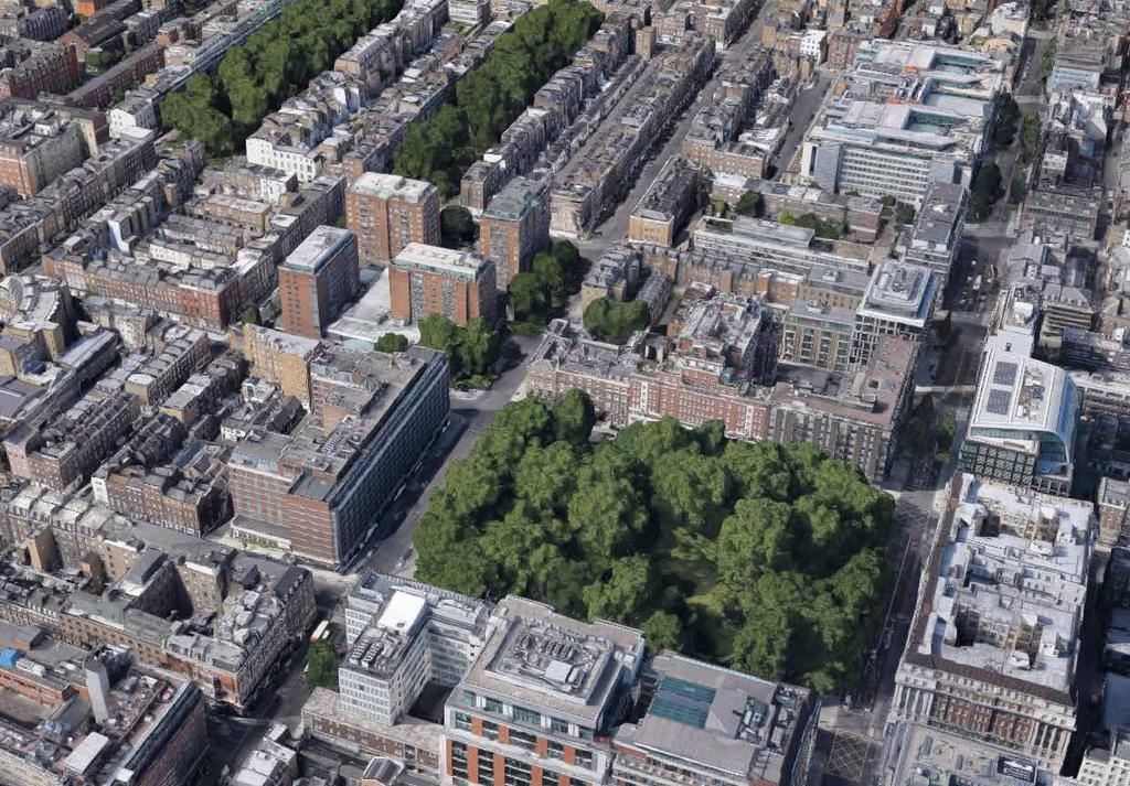 Marylebone d Marylebone d It is within the heart of the 110-acre Portman Estate, one of the Great Estates of London, which covers 68 streets, 650 buildings and four garden squares.