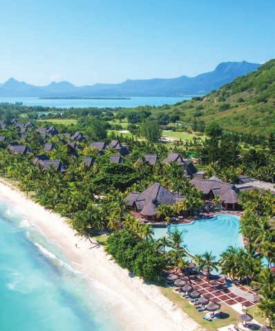 The Art of Beautiful Dinarobin is set at the foot of the majestic Le Morne Mountain, on the most