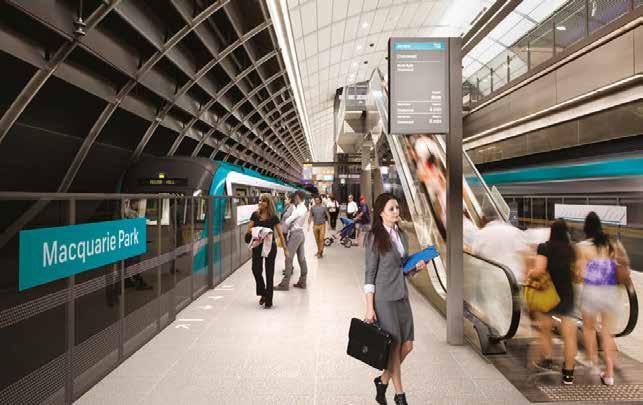 SYDNEY METRO NORTHWEST Epping to Chatswood Sydney Metro Northwest will connect directly with the existing Epping to Chatswood railway to allow the new trains to operate a distance of 36 kilometres