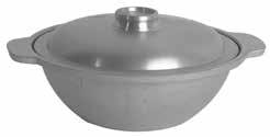 88 SLSTM022C 22" Cover EACH 23.00 1 5 4.82 $87.12 SLSTM022R 22" Ring EACH 17.64 1 5 7.17 $73.15 ONE HANDLE POT WITH LID Mirror polished stainless steel pot with lid.