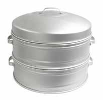 Made in Taiwan ALUMINUM STEAMER COMPLETE SET ALST001~012 LID ALST013~016 MIDDLE BOTTOM Small Hole Steamers with Bottom and Lid (Hole size: ¹ 16") ALST001 26 cm, 11⅜" x 12½" SET
