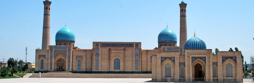 Khiva Almaty Tashkent Issyk-Kul Bishkek THREE STANS OF CENTRAL ASIA - Transfers to/from airport and transportation service as per itinerary; - Twin/double sharing accommodation as per itinerary (with
