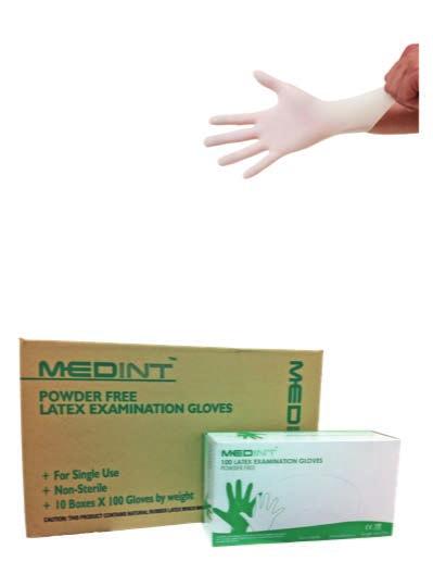 Medical Gloves Polymer Coated Powder-Free Latex Examination Gloves Medint has earned a reputation for providing high quality latex gloves at a very low cost.
